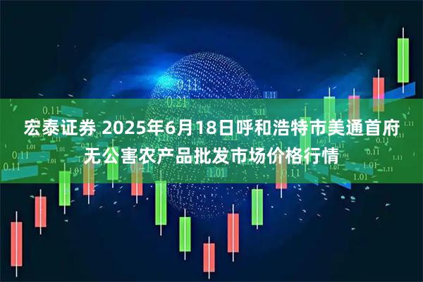 宏泰证券 2025年6月18日呼和浩特市美通首府无公害农产品批发市场价格行情